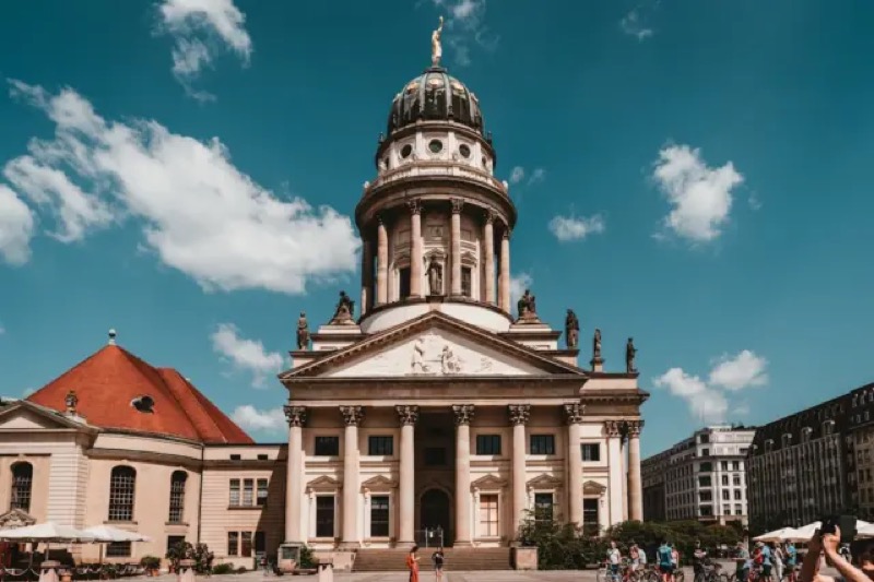 Stepping into a world where history meets breathtaking architecture! 🌟 This stunning white dome stands tall, inviting us